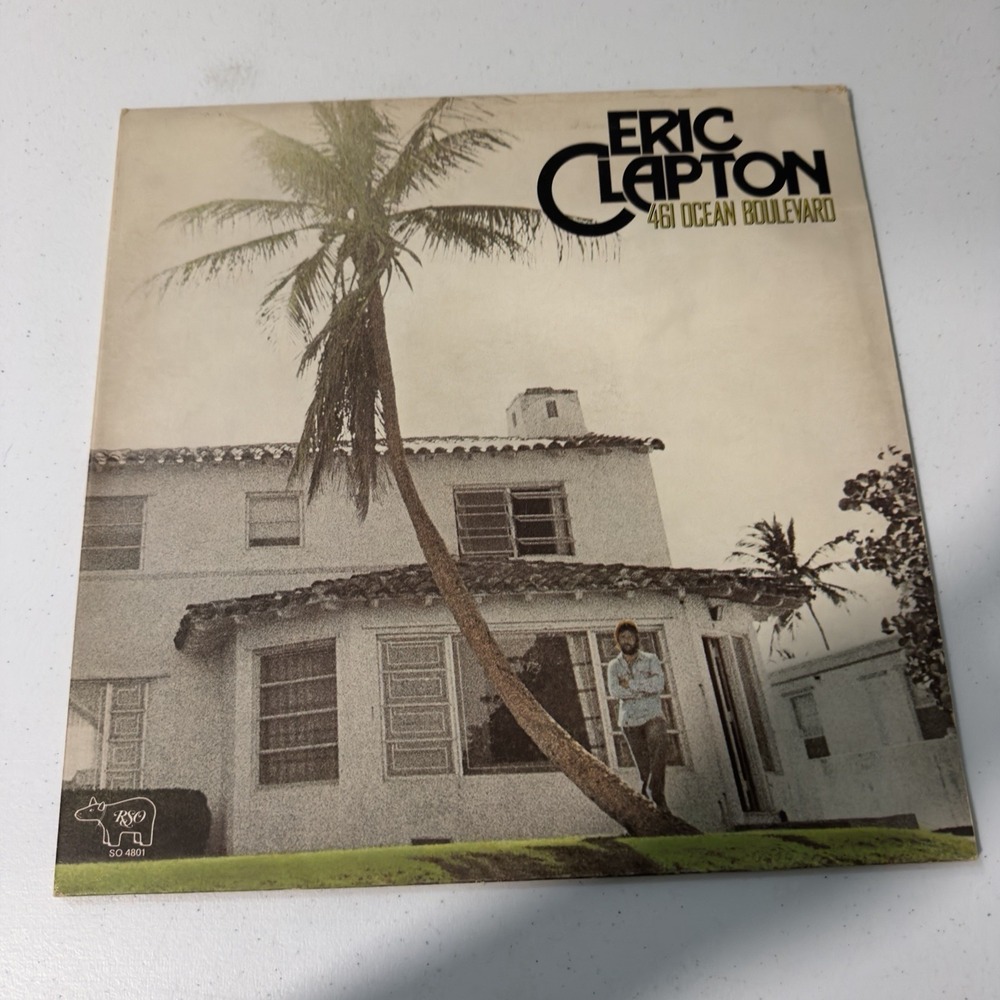 ERIC CLAPTON 461 OCEAN BOULEVARD VG++ Original RSO Cow Label 1974 LP